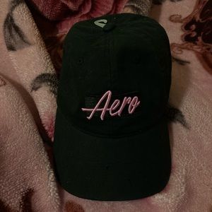 brand new black and pink aeropostale cap